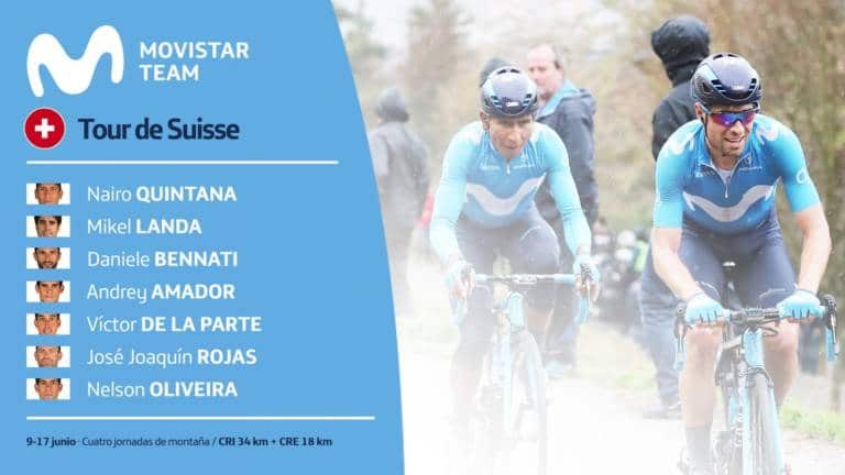 Nairo Quintana et Mikel Landa co-leaders de Movistar au Tour de Suisse