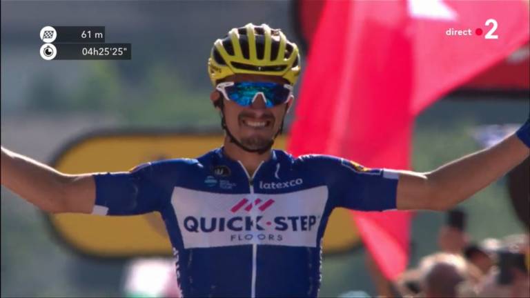Julian Alaphilippe débloque son compteur sur le Tour de France