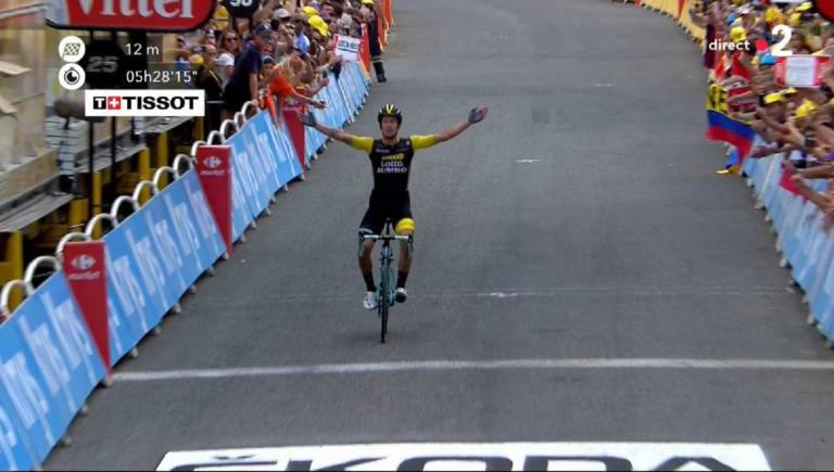 Primoz Roglic obtient une victoire de prestige dans les Pyrénées