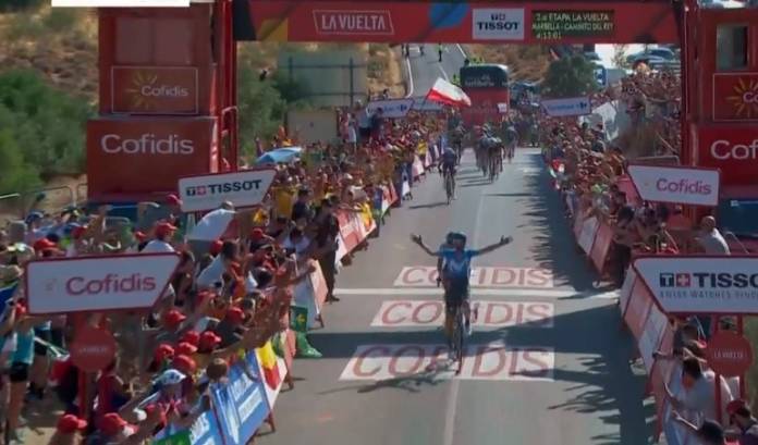 Alejandro Valverde vainqueur de la 2e étape