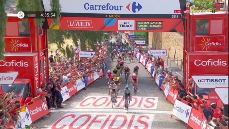 Alejandro Valverde toujours aussi fringant, Peter Sagan battu de justesse