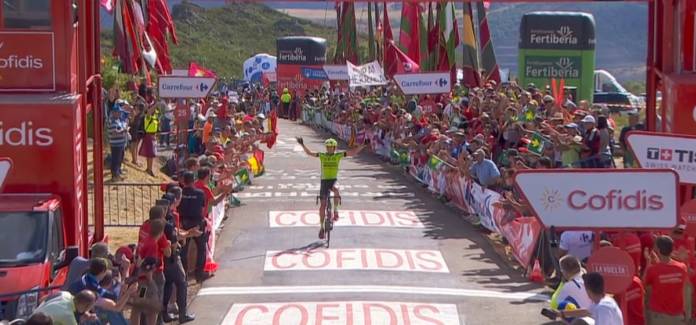 Oscar Rodriguez gagne s apremière étape en Grand Tour