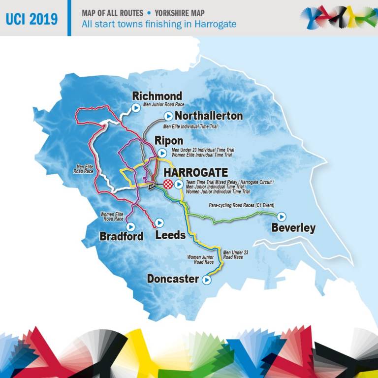 Les parcours des championnats du monde 2019 dans le Yorkshire dévoilés