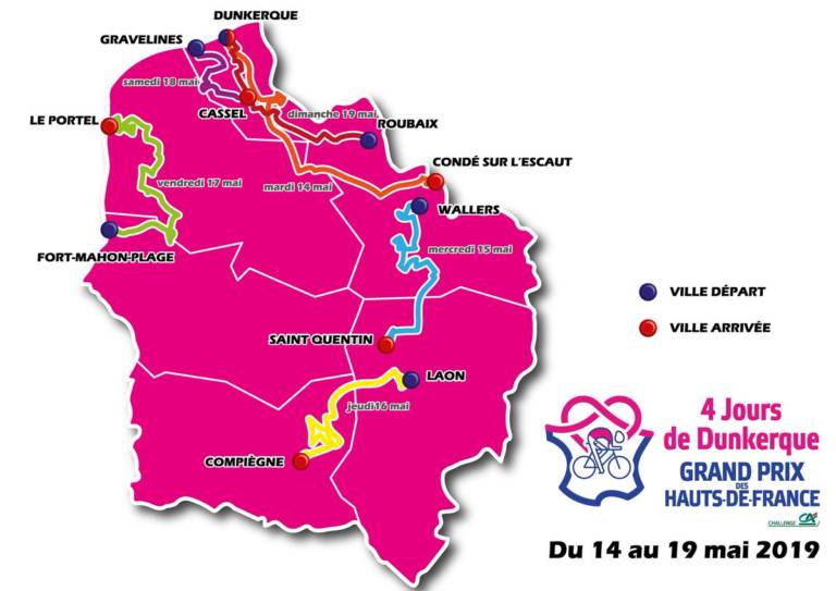 4 Jours de Dunkerque : le parcours de la 65e édition