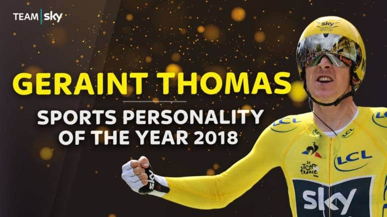 Geraint Thomas personnalité sportive britannique de l’année 2018