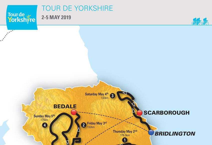 Le parcours itégral du Tour de Yorkshire 2018 dévoilé