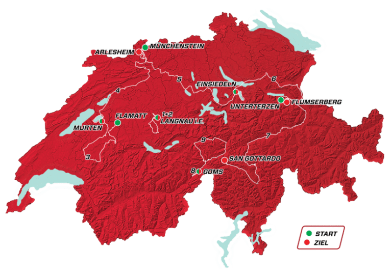 Tour de Suisse 2019 : le parcours complet et les favoris