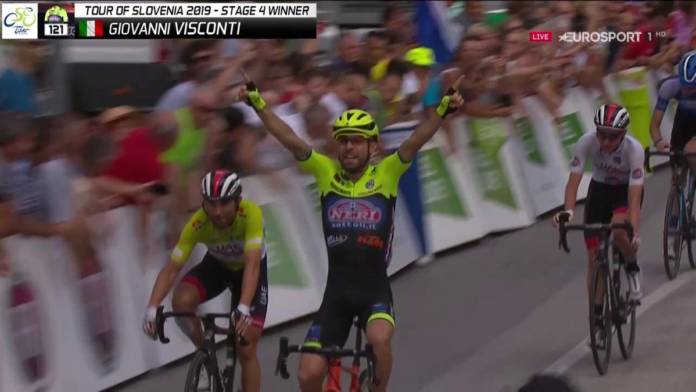 Giovanni Visconti vainqueur de la 4e étape en Slovénie