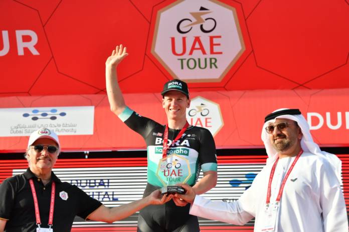 Pascal Ackermann, vainqueur de la 1ère étape de l'UAE Tour