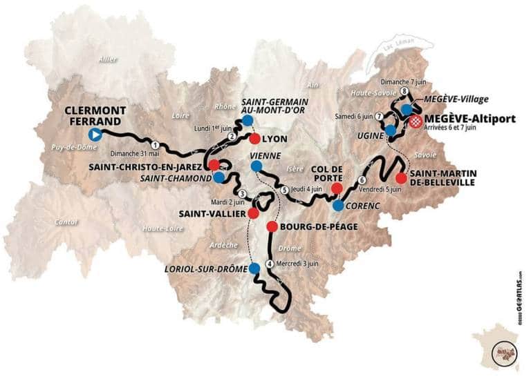 Le parcours du Critérium du Dauphiné 2020 dévoilé