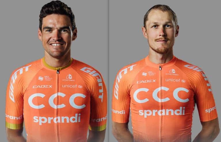 Van Avermaet et Trentin leaders de la CCC Team