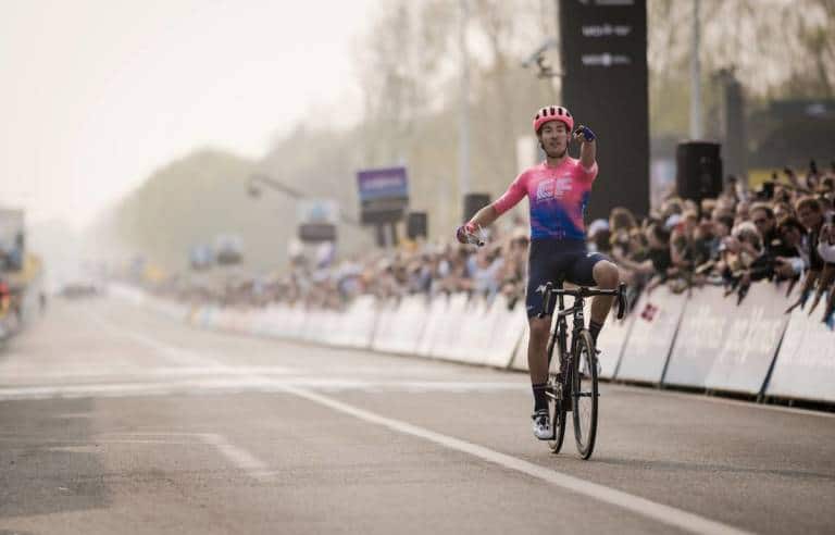 Evenepoel, Van Aert, De Gendt au départ du Tour des Flandres virtuel
