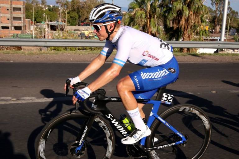 Remco Evenepoel au départ du Tour de Lombardie