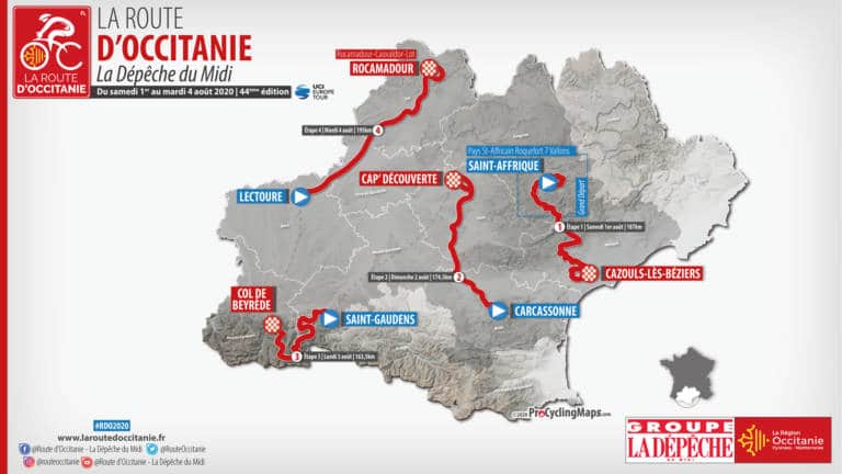 Le parcours complet et les favoris de la Route d’Occitanie 2020