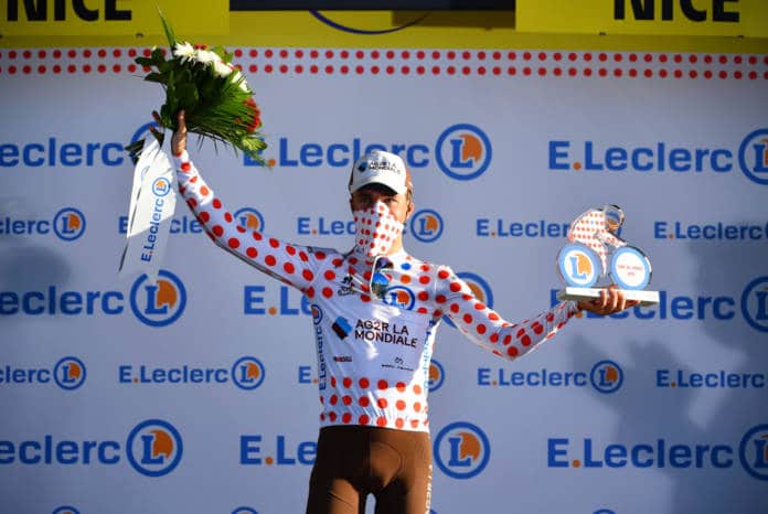 Benoît Cosnefroy maillot à pois du Tour de France 2020