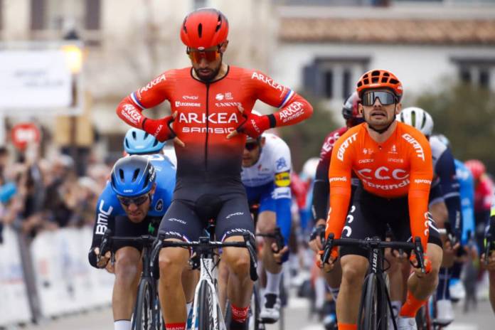 Nacer Bouhanni leader Arkéa-Samsic Milan-San Remo 2020