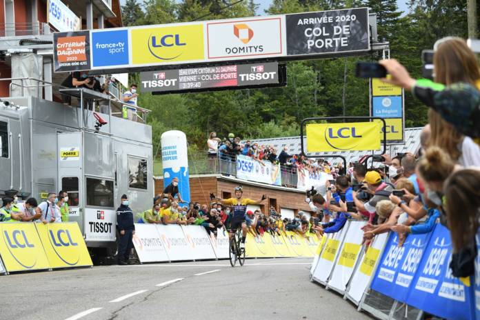 Primoz Roglic a remporté la 2e étape du Critérium du Dauphiné 2020