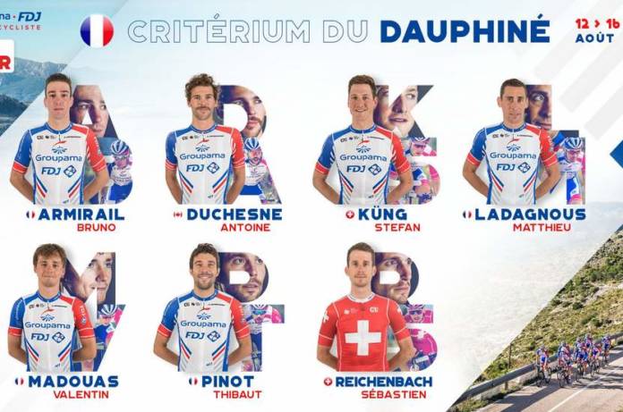 Thibaut Pinot au départ du Critérium du Dauphiné 2020