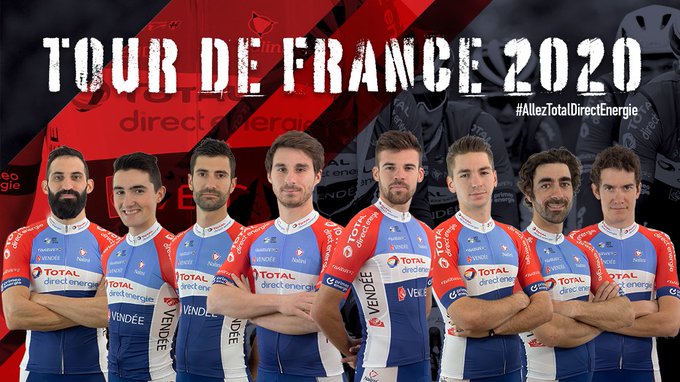 Le Team Total Direct Energie autour de Bonifazio et Calmejane sur le Tour de France