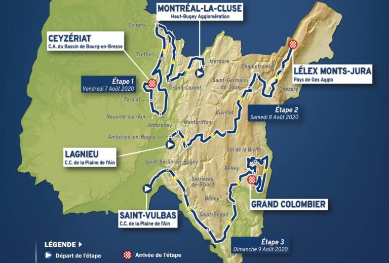 Le parcours complet et les favoris du Tour de l’Ain 2020