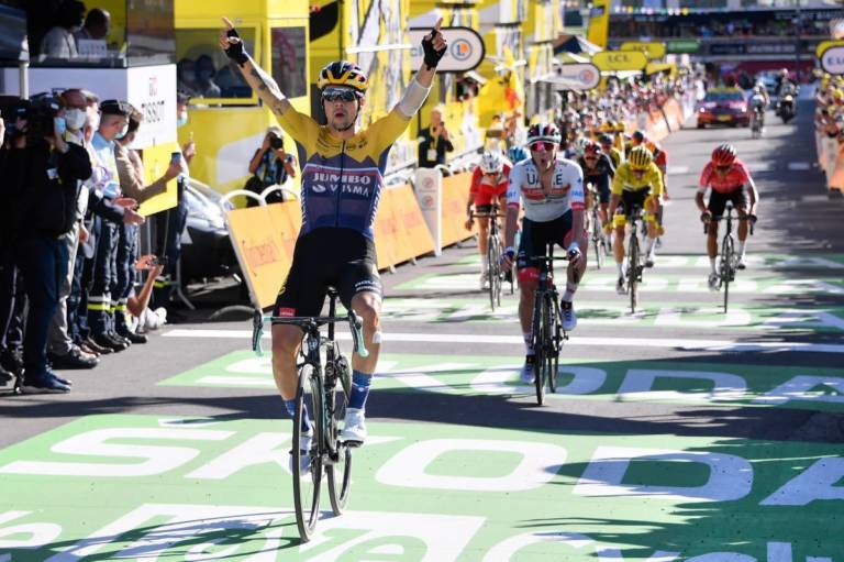 En costaud, Primoz Roglic vainqueur de la 4e étape du Tour de France