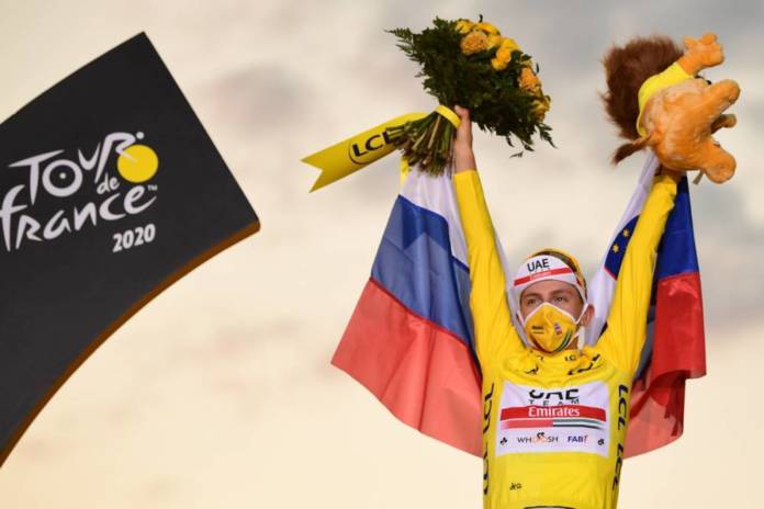 Tadej pogacar finit en vainqueur le Tour de France