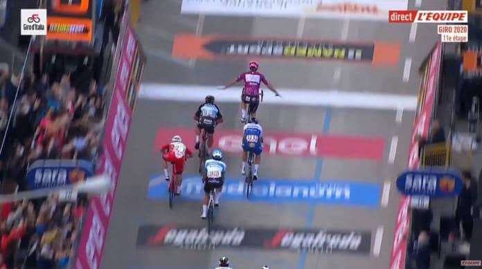 Victoire d'Arnaud Démare sur la 11e étape du Giro 2020