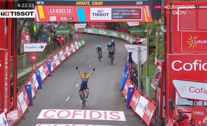 Primoz Roglic remporte la 1ère étape de la Vuelta 2020