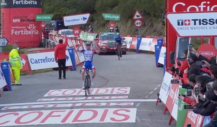 David Gaudu remporte la 11e étape de la Vuelta 2020