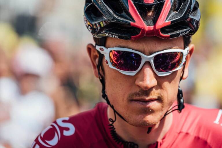 Geraint Thomas touché à l’épaule après un entraînement