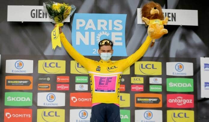 Stefan Bissegger nouveau maillot jaune de Paris-Nice 2021