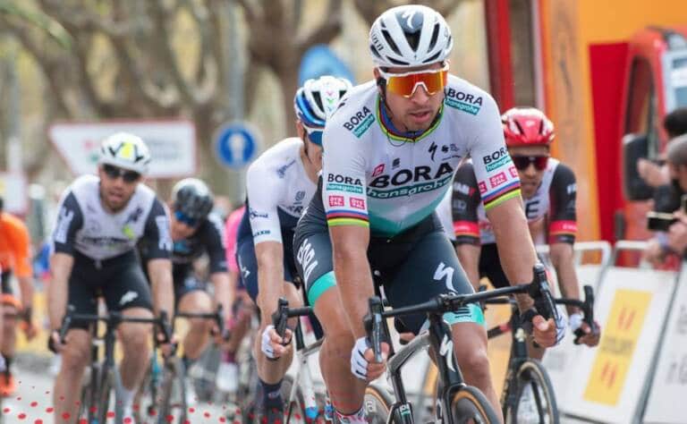 Peter Sagan, au sprint, sur la 6e étape du Tour de Catalogne 2021