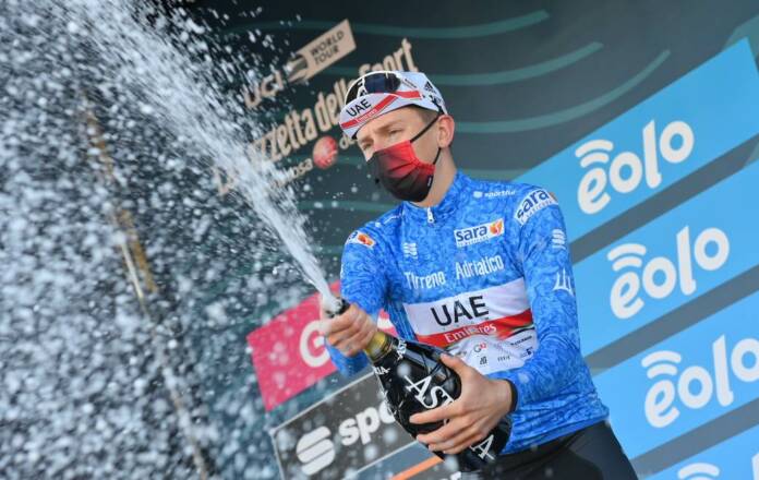 Tadej Pogacar toujours leader de Tirreno-Adriatico 2021