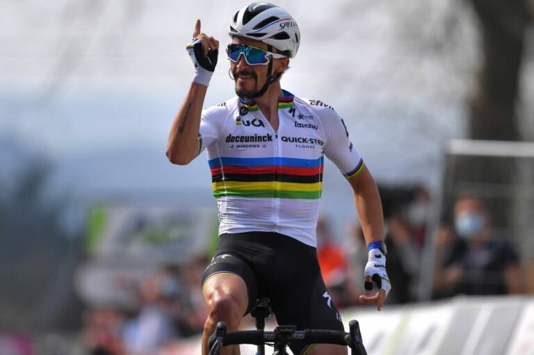 Deceuninck – Quick Step avec Julian Alaphilippe sur Liège-Bastogne-Liège 2021