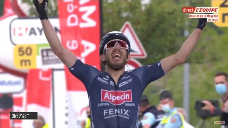 Philipp Walsleben résiste au peloton et remporte la 1e étape des Boucles de la Mayenne 2021