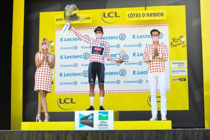 Mathieu van der Poel en tête du classement de la montagne du Tour de France 2021