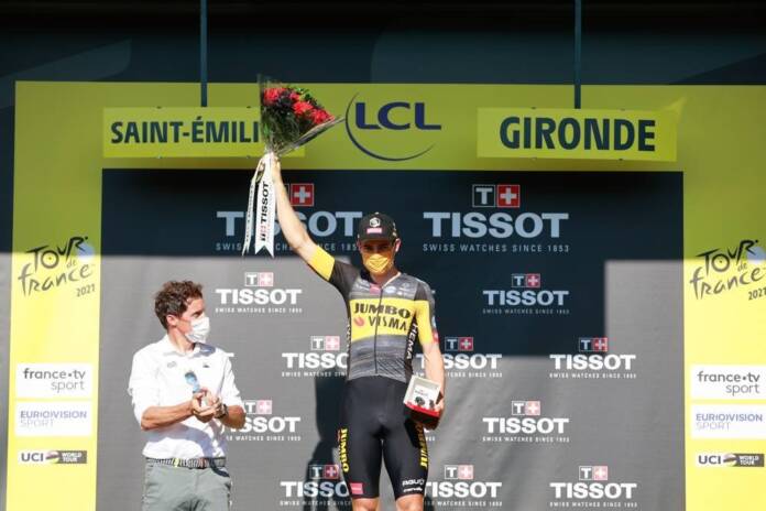 Victoire de Wout Van Aert au 2e chrono du Tour de France 2021