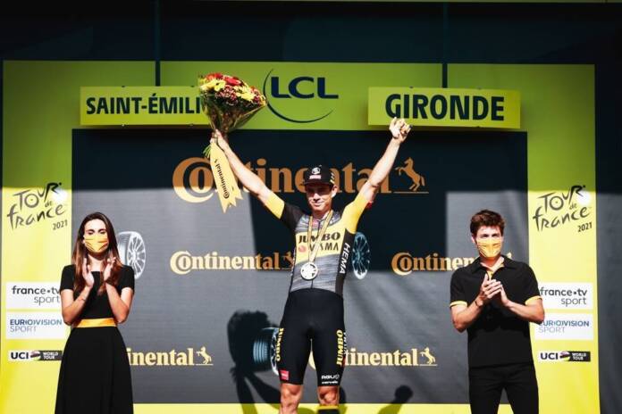 Wout Van Aert repousse loin ses concurrents au 2e chrono du Tour de France 2021