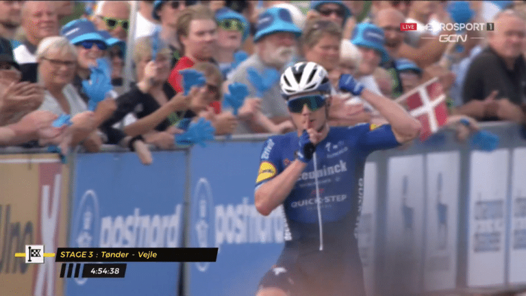 Remco Evenepoel en démonstration sur la 3e étape du Tour du Danemark 2021