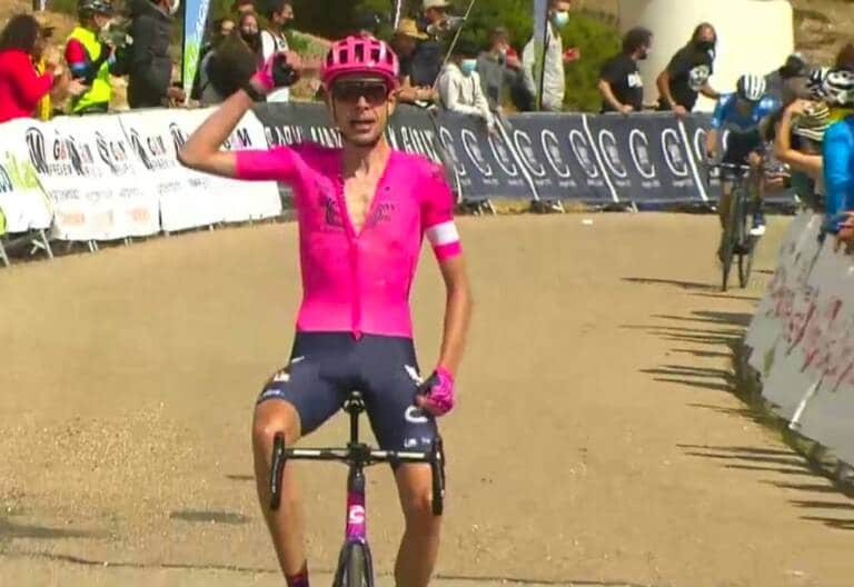 Hugh Carthy vainqueur de la dernière étape du Tour de Burgos 2021