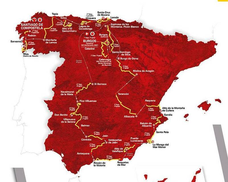 Le Parcours Complet Et Les Profils De La Vuelta 2021 Sports Addict 
