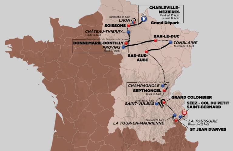 Le parcours complet et les favoris du Tour de l’Avenir 2021