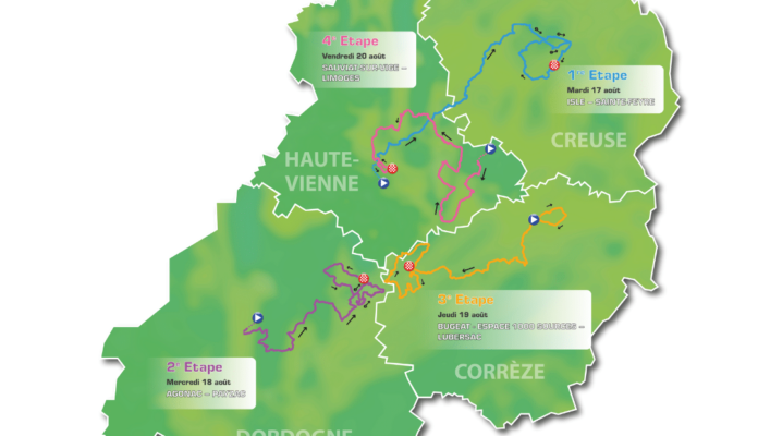 Tour du Limousin 2021 : Le parcours complet et le profil des étapes