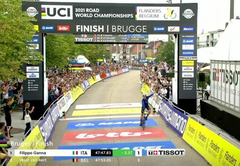 Classement du chrono du championnat du monde de cyclisme sur route 2021