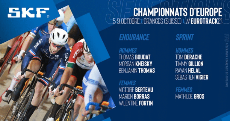 Les Français engagés aux Championnats d’Europe 2021 sur piste en Suisse