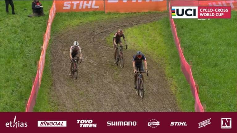 Le classement de la 5e manche de la Coupe du Monde de Cyclo-Cross à Overijse chez les Hommes