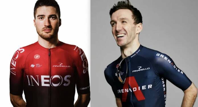 Moscon et Yates au départ du Tour de Lombardie 2021