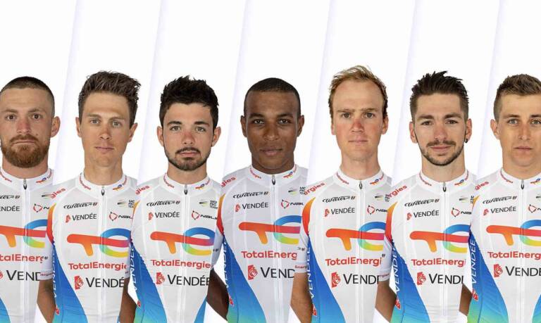L’effectif TotalEnergies au départ de Paris-Tours 2021