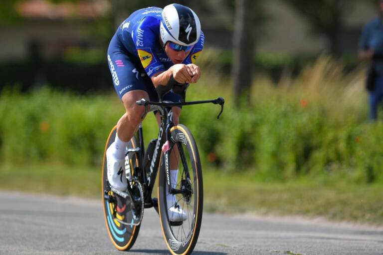 Remco Evenepoel au départ du Chrono des Nations 2021 le 17 octobre
