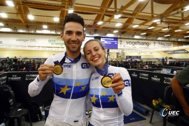 Valentine Fortin et Benjamin champions d’Europe 2021 de cyclisme sur piste